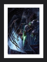 Starcraft - Zeratul vs. Kerrigan gerahmtes Bild