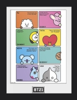 BT21 - Vergleich gerahmtes Bild